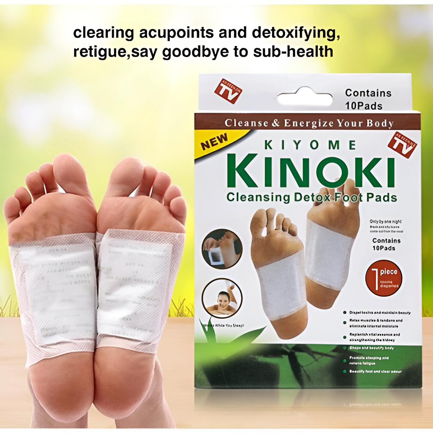 6 Packet (Full Course) Kinoki Detox Foot Pads (Authentic) 60 pcs