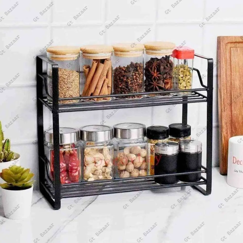 2 Layer Spice Jar Rack.
