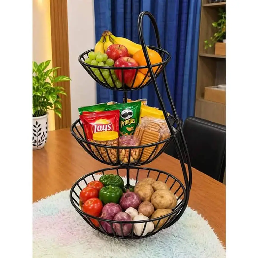 Fruit basket with Banana hanger hook