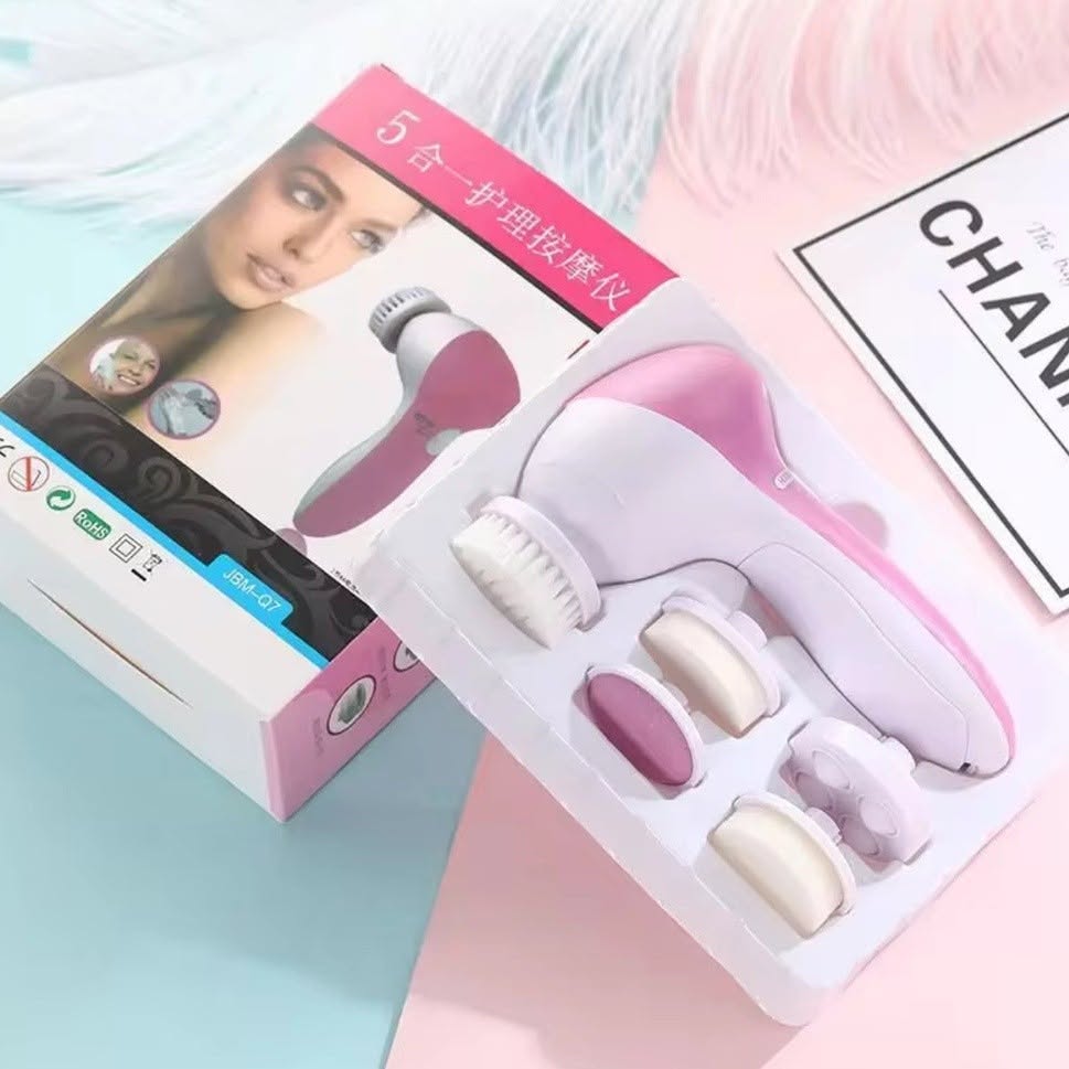 5 in 1 Beauty Massager – Pink