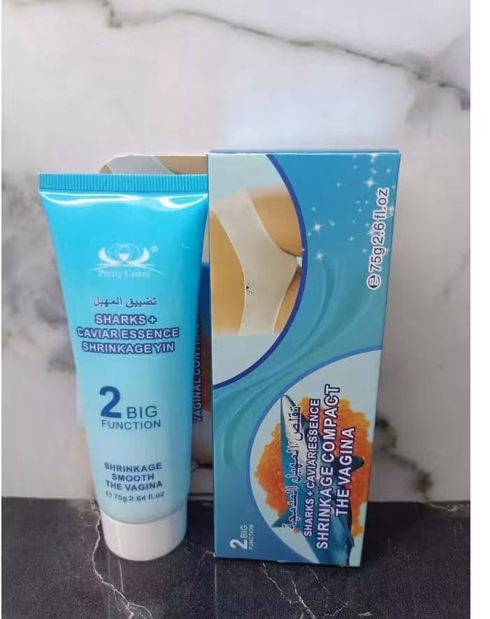 𝐒𝐡𝐫𝐢𝐧𝐤𝐚𝐠𝐞 𝐂𝐨𝐦𝐩𝐚𝐜𝐭 𝐓𝐡𝐞 𝐕𝐚𝐠𝐢𝐧𝐚 (Sharks + Caviar Essence)💦 Made In Thailand, Weight 75gm